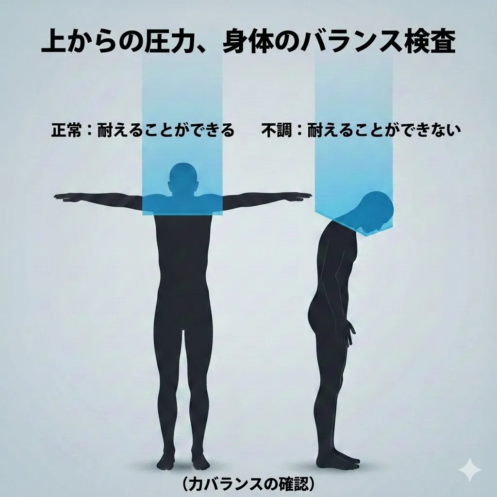身体バランス検査のイメージ
