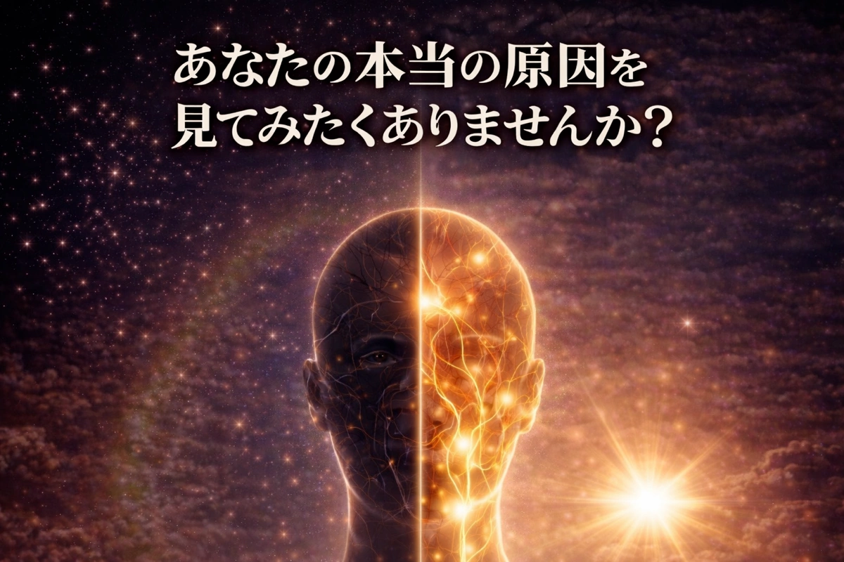 本当の原因は見えていないだけかもしれないことを表現した神経のイメージ