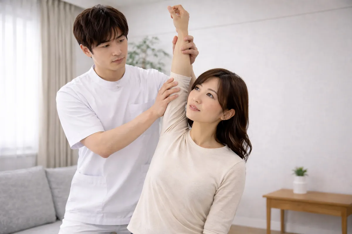 シナプス療法で神経伝達にアプローチする施術風景